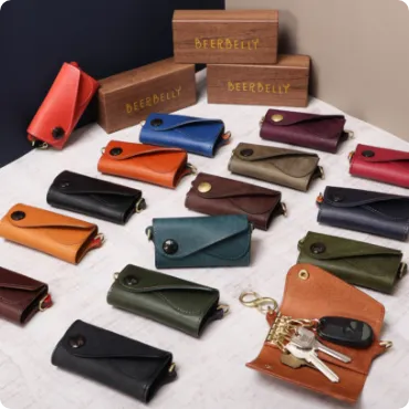 ダブルフラップ キーケース