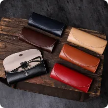 牛革スムース メガネケース