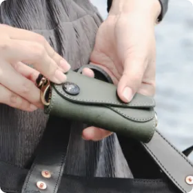 ビアベリー / ダブルフラップ キーケース