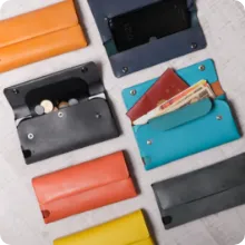 多彩な長財布 パスポートケース