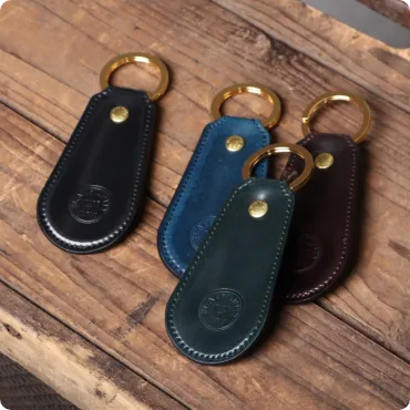 ホーウィン シェルコードバン 靴べらキーホルダー