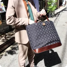 バックトートパック 南蛮七宝 ファスナー トートバッグ