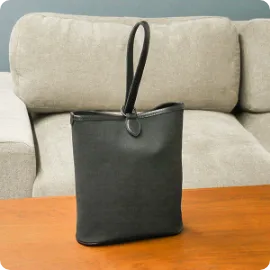 MICHAEL キャンバスレザー クラッチバッグ