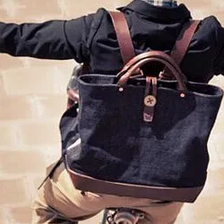 ビジネスマンに人気のレザーのトートバッグ