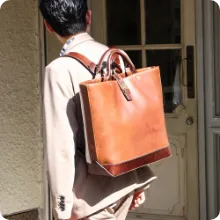 バックトートパック レザー トートバッグ