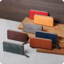 ロロマレザー ラウンド長財布