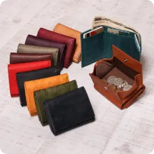 プエブロ 薄型三つ折り財布