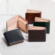 アニリンコードバン 二つ折り財布