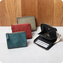 プエブロ L字ファスナー財布（ショート）