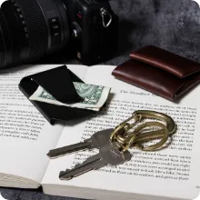 BRASS KARABINER KEYRING キーリング