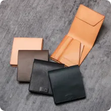 コンマ オリジナル 二つ折り財布