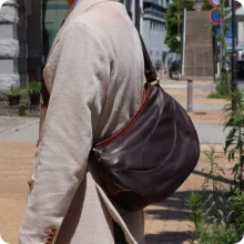 キップレザー キャタピラーショルダーバッグ S