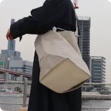 クリップ バケット ラージ トートバッグ