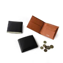 ゴートレザー 二つ折り財布