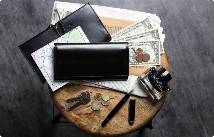 バフィング 長財布