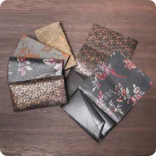 ペイント刺繍 ロングウォレット 長財布