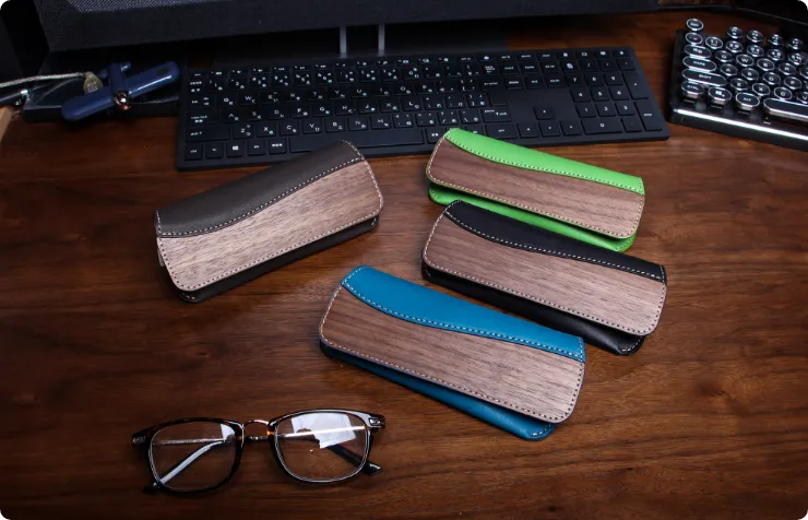 リアル ウッド メガネケース