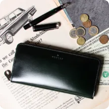 コードバン ラウンドファスナー財布