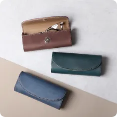 トスカーノバフレザー メガネケース