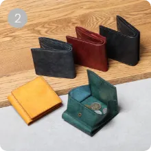 小銭入れ付き 二つ折り財布