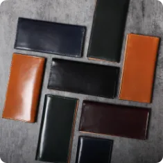 オイルコードバン 束入れ長財布