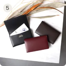 キップ水シボ風琴マチ 名刺入れ