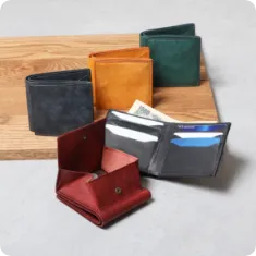 小銭入れ付き 二つ折り財布