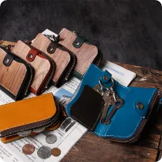 リアル ウッド キーカードコインケース