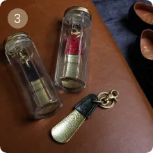 BRASS&LEATHER BOTTLE CHASING SHOEHORN