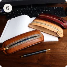 スレート レザーペンケース