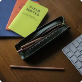 ムネカワ / ユーシェイプ フルレザーペンケース