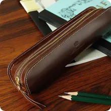 ユーシェイプ フルレザーペンケース