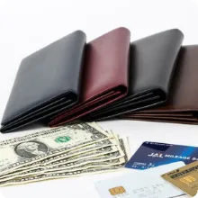 キップ水シボ 長財布 風琴マチ束入