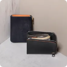 ブライドルレザー L字ファスナー財布