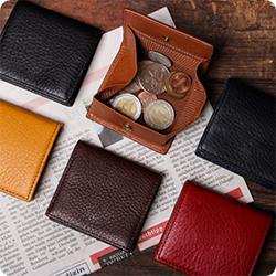 ⾰にこだわる⼈のためのコインケース特集