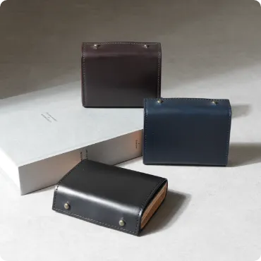 ミッレフォッリエ2 コードバン 二つ折り財布