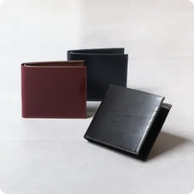 博庵 / コードバン 二つ折り財布