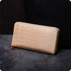 ゼーガー / クロノス ヌメクロコ ラウンドジップウォレット