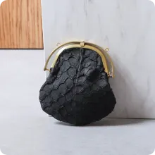 鯉革 ワンタッチミニ財布