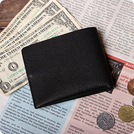 収める納まる 二つ折り財布