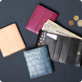 フレッジ / クロコダイル 二つ折り財布