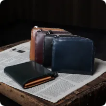 オイルコードバン L字ショートウォレット