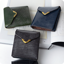 UKブライドルレザー ギャルソンスリムウォレット