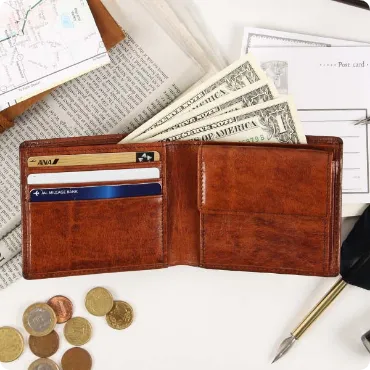 G-3 シャドー仕上げ 二つ折り財布