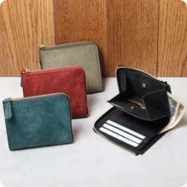 プエブロ L字ファスナー財布（ショート）