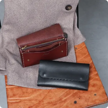 三つ折りコンパクト長財布 