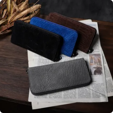 ピューマウォレット24  カバ革 ラウンド長財布