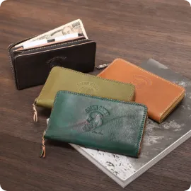 ミドルウォレット ラウンド長財布