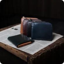 オイルコードバン L字ショートウォレット