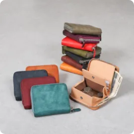 プエブロ ラウンドファスナーミニ財布